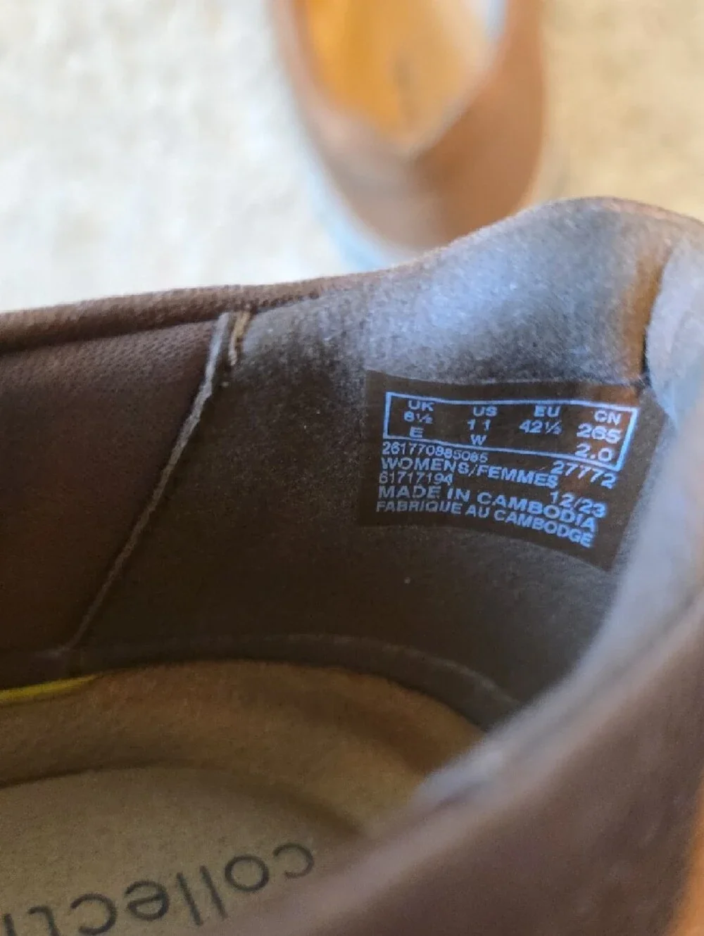 Clarks Brown Woven Espadrille Flats Size 11W